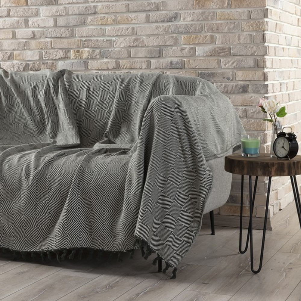 Vagonik Çok Amaçlı Sık Dokuma Pamuk 180X230 cm Kaymaz Koltuk Örtüsü - Haki - 180 x 230 cm Koltuk & Kanepe Örtüsü Fiyatı