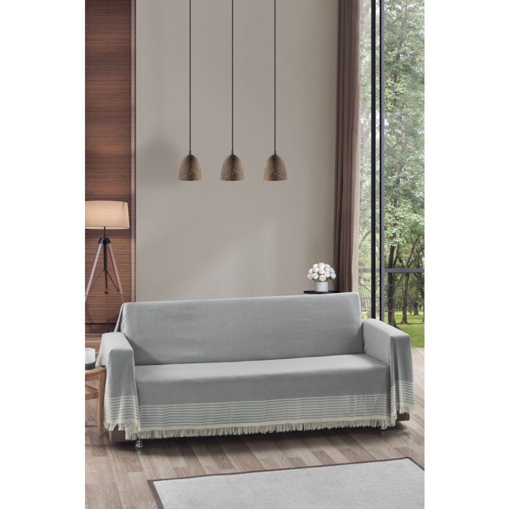 Vagonik Royal Kolları Örten Battal Boy 180 X 300 Çekyat Koltuk Kanepe Örtüsü - Gri Koltuk & Kanepe Örtüsü Fiyatı