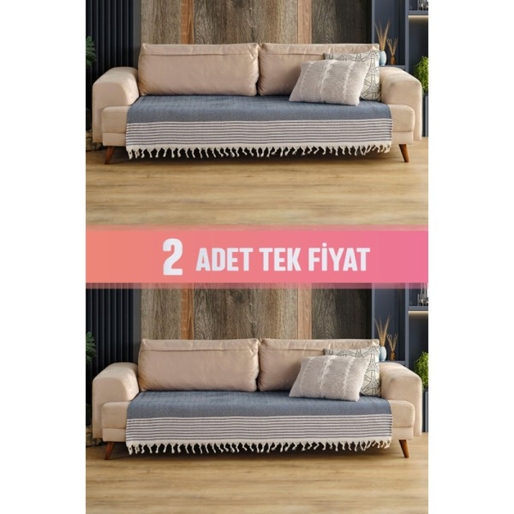 Vagonik Sofia Oturma Alanını Örten 2 Adet Koltuk Örtüsü 115X200 CM - 115 x 200 cm - Lacivert Koltuk & Kanepe Örtüsü Fiyatı