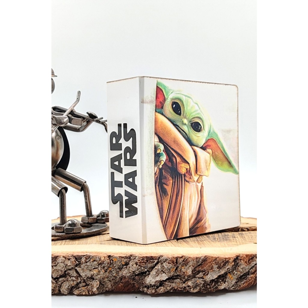 Vagonik Star Wars Temalı Ahşap Dekoratif Kumbara Parabox - Yeşil Kumbara Fiyatı