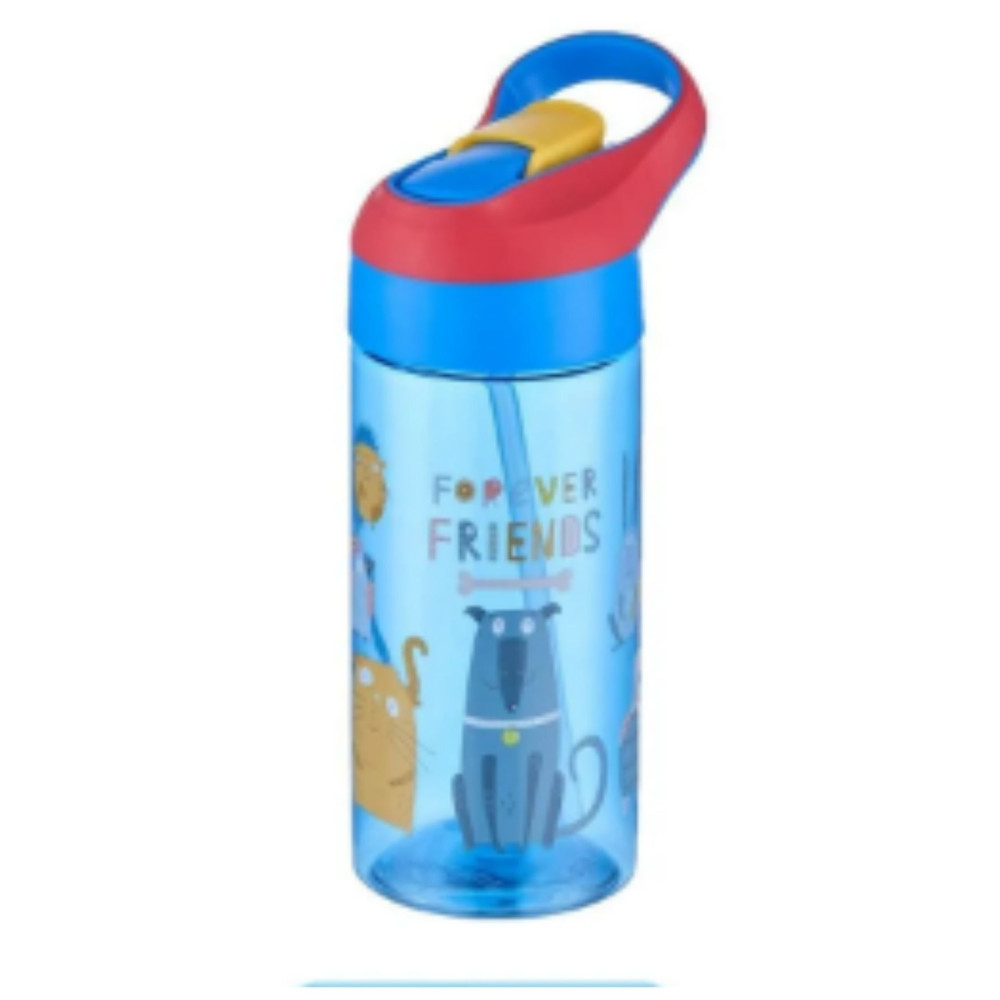 Vagonlife 500ml Tritan Kalın Pipetli Çocuk Okul Su Matarası Köpekli Suluk Fiyatı