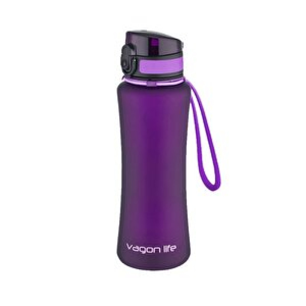 Vagonlife 550ml Yeni Koleksiyon Soft-touch Silikon Taşıma Askılı Tritan Su Matarası Mor Diğer Fiyatı