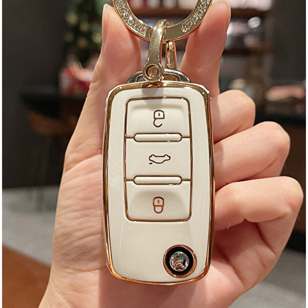 Vagparts Jetta Anahtar Kılıfı Beyaz - Jetta 5 Anahtar Kabı Anahtarlık Fiyatı