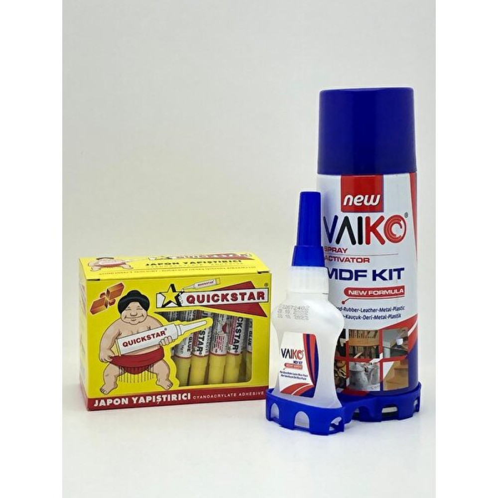 Vaıko Hızlı Yapıştırıcı (1 Adet )- Quıckstar Japon Yapıştırıcı ( 50 Adet ) Nalburiye & Hırdavat Fiyatı