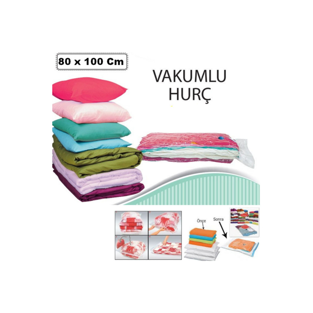 Vakum Hurcu 5 Adet Büyük Boy 80 Cm X 100 Cm Vakumlu Poşet Vakumlu Hurç Vakumlu Torba Yorgan Yastık Hurcu Hurç Fiyatı