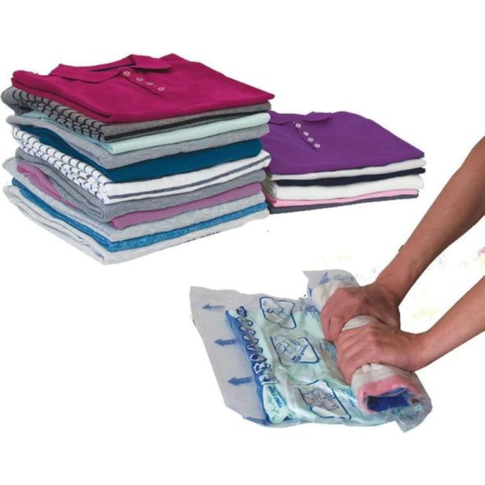 Vakumlu Seyahat Torbası 3 Adet 40 x 60 cm Small Seyahat Poşeti - Şeffaf - 1 Adet Hurç Fiyatı