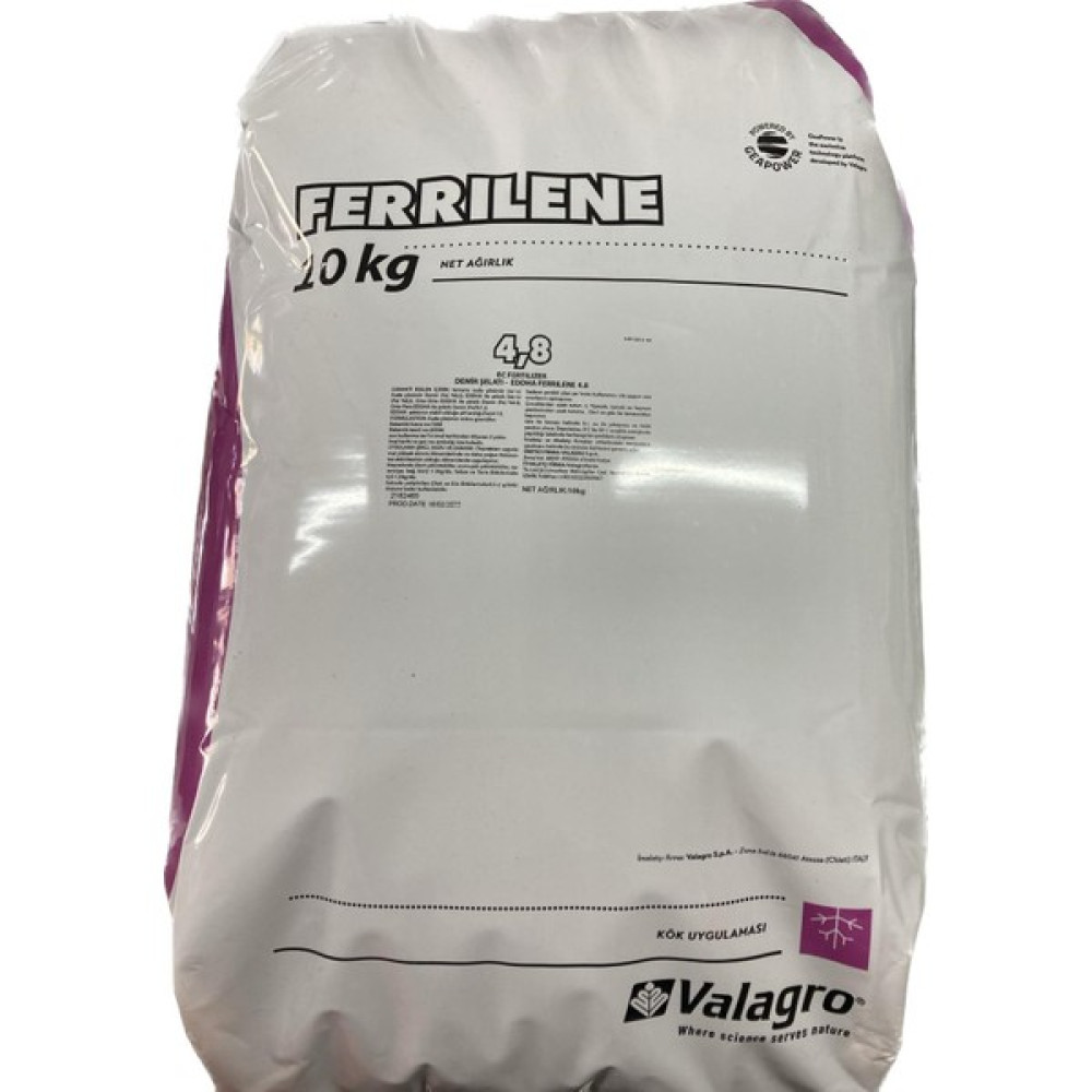 Valagro Ferriline 4,8 ( Şelatlı Demir Gübresi) 10 Kg Gübre Fiyatı
