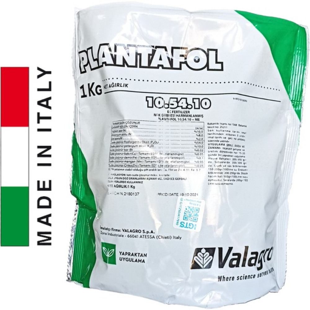 Valagro PLANTAFOL10-54-10 Gübre Fiyatı