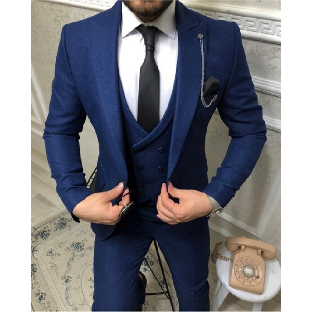 Valcesa Slim Fit Takım Elbise (Kravat - Yaka Süsü - Yelek) Erkek Takım Elbise Fiyatı