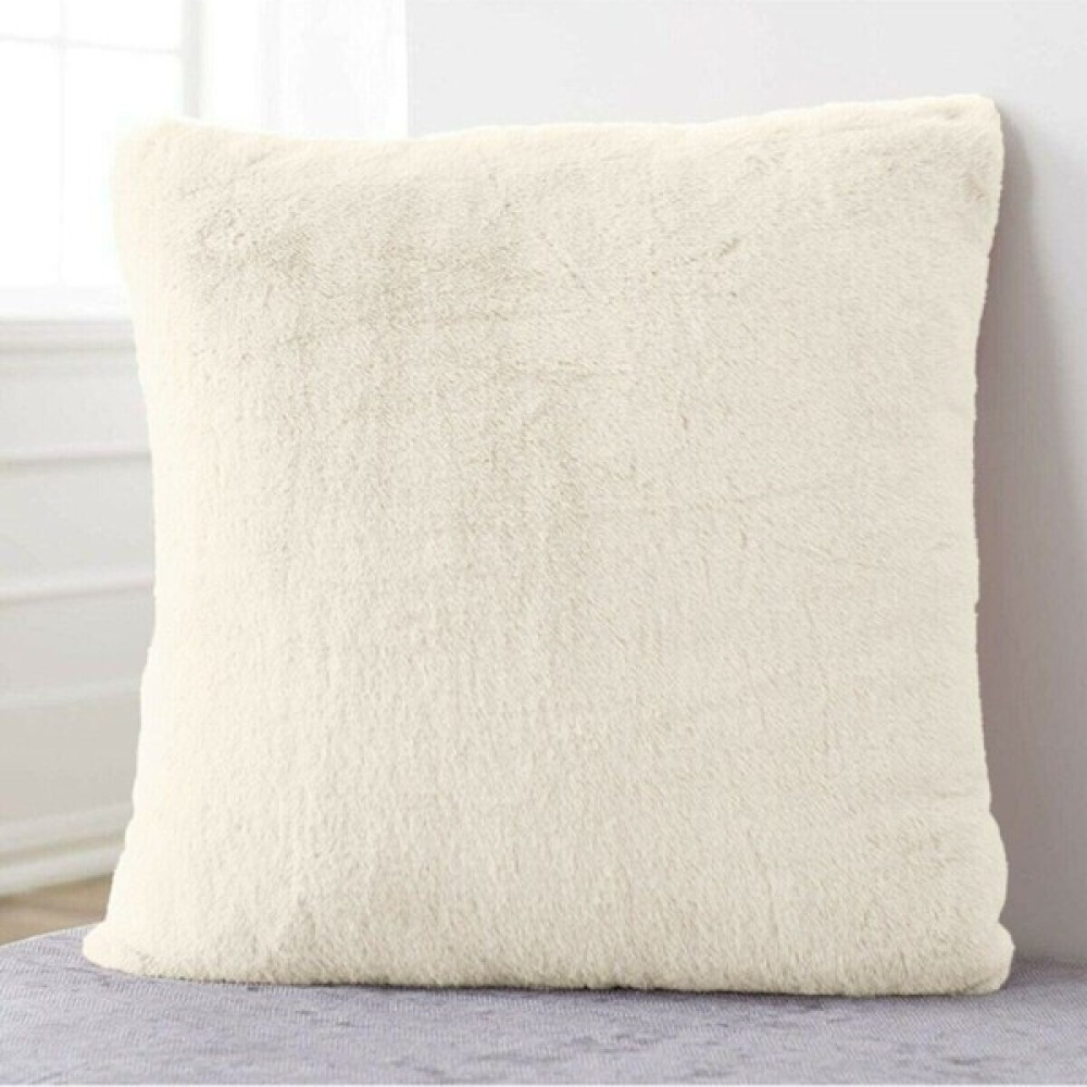 Valena Home Rabbit Peluş (Tavşan Tüyü) Kırlent Kılıfı Ekru 45X45 Cm. - 45 x 45 cm - Bej - Ekru Kırlent / Mobilya Yastığı Fiyatı