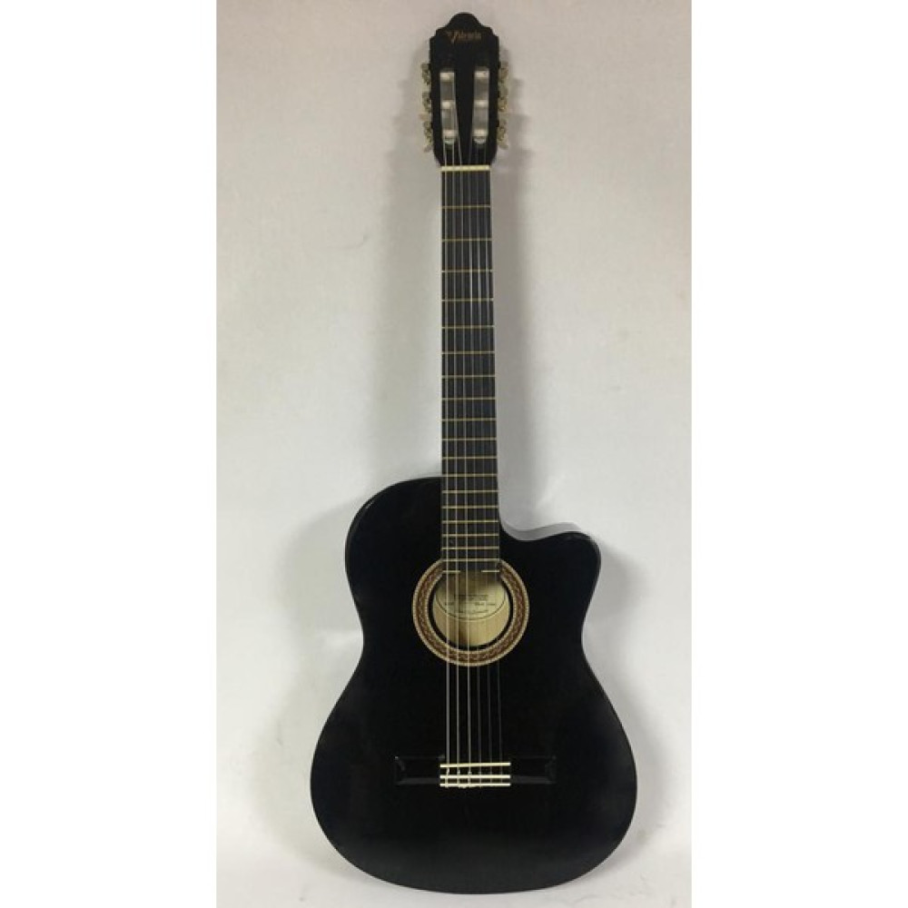 Valencia Elektro Klasik Gitar Sap Çelikli 4/4 Siyah Klasik Gitarlar Fiyatı