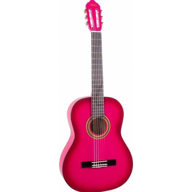 Valencia VC104 Klasik Gitar 4/4 (Pembe) - Pembe Klasik Gitarlar Fiyatı