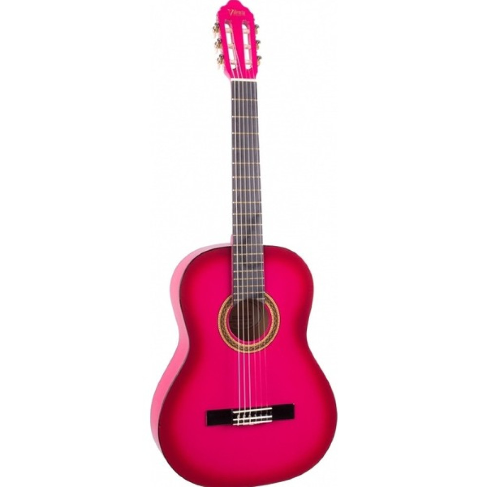 Valencia VC104 Klasik Gitar 4/4 (Pembe) - Pembe Klasik Gitarlar Fiyatı