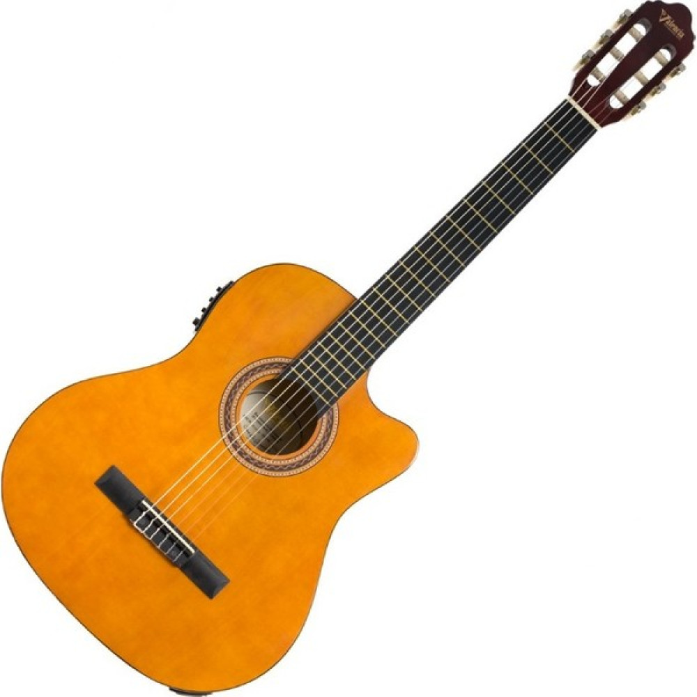 Valencia Vc104Ce Elektro Klasik Gitar 4/4 Cutaway Kasa Elektronik - G04 4 Band Eq Preamp&Tuner - Naturel Klasik Gitarlar Fiyatı