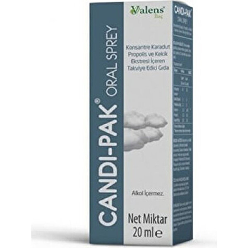 Valens Candi-Pak Ağız Içi Bakım Sprey 20 ml Ağız Gargara ve Spreyi Fiyatı
