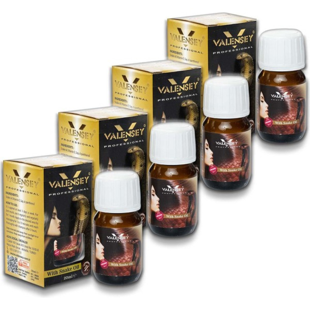 Valensey E Vitaminli Yılan Yağı Saç Bakım Yağı 20 ml x 4 Adet Saç Bakım Maskeleri & Serumlar & Spreyler Fiyatı