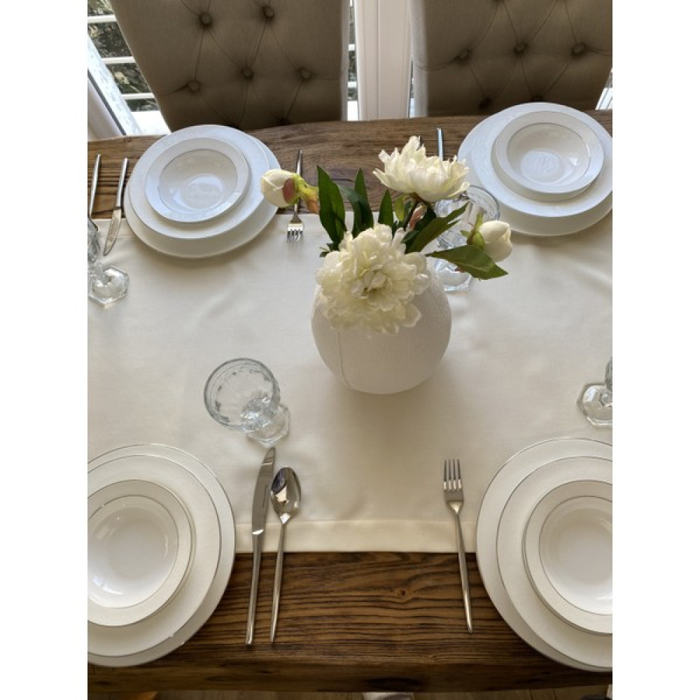Valentia Decor Ekru Uzun Runner - 50 x 220 cm Masa Örtüsü Fiyatı
