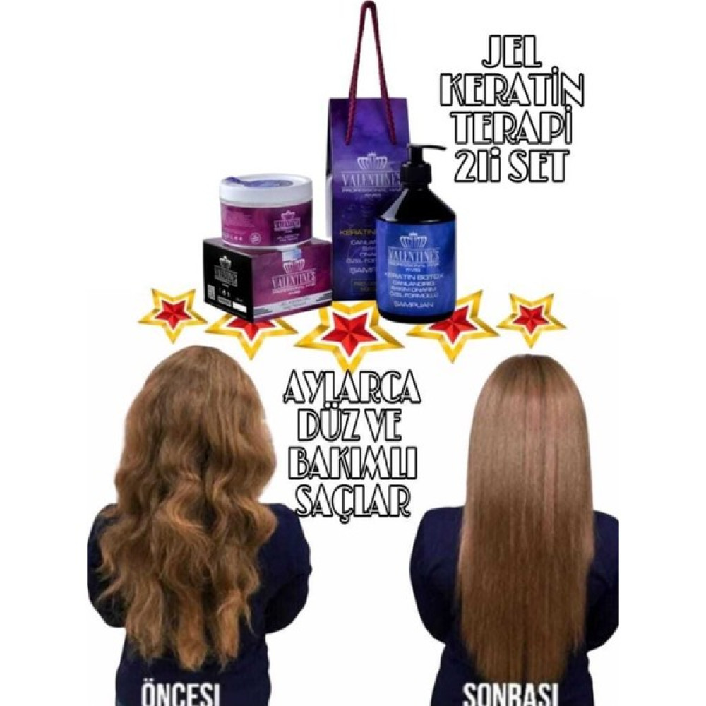 Valentines Professional Brezilya Fönü / Yoğun Bakım Jel Keratin Terapi & Keratin Botox Onarıcı Bakı - 1 Saç Bakım Maskeleri & Serumlar & Spreyler Fiyatı