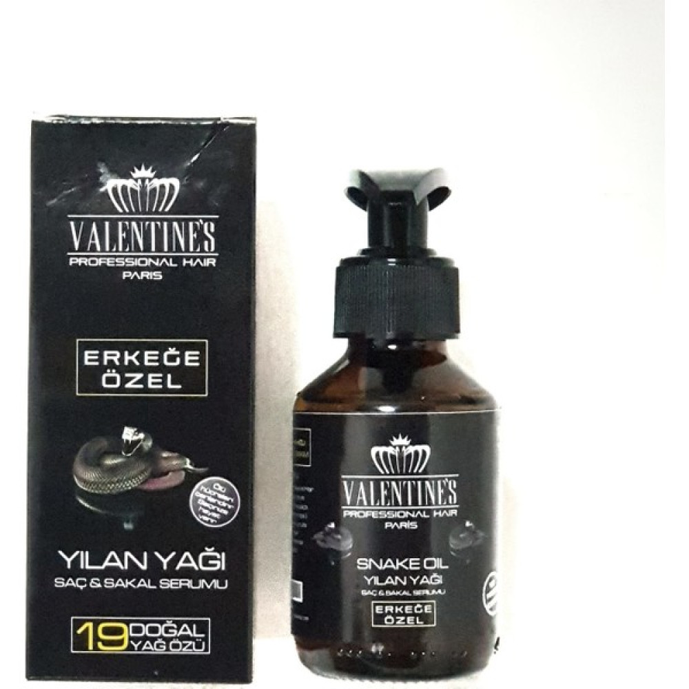 Valentines Professional Erkeğe Özel Yılan Yağı Saç Sakal Serum Saç Bakım Maskeleri & Serumlar & Spreyler Fiyatı