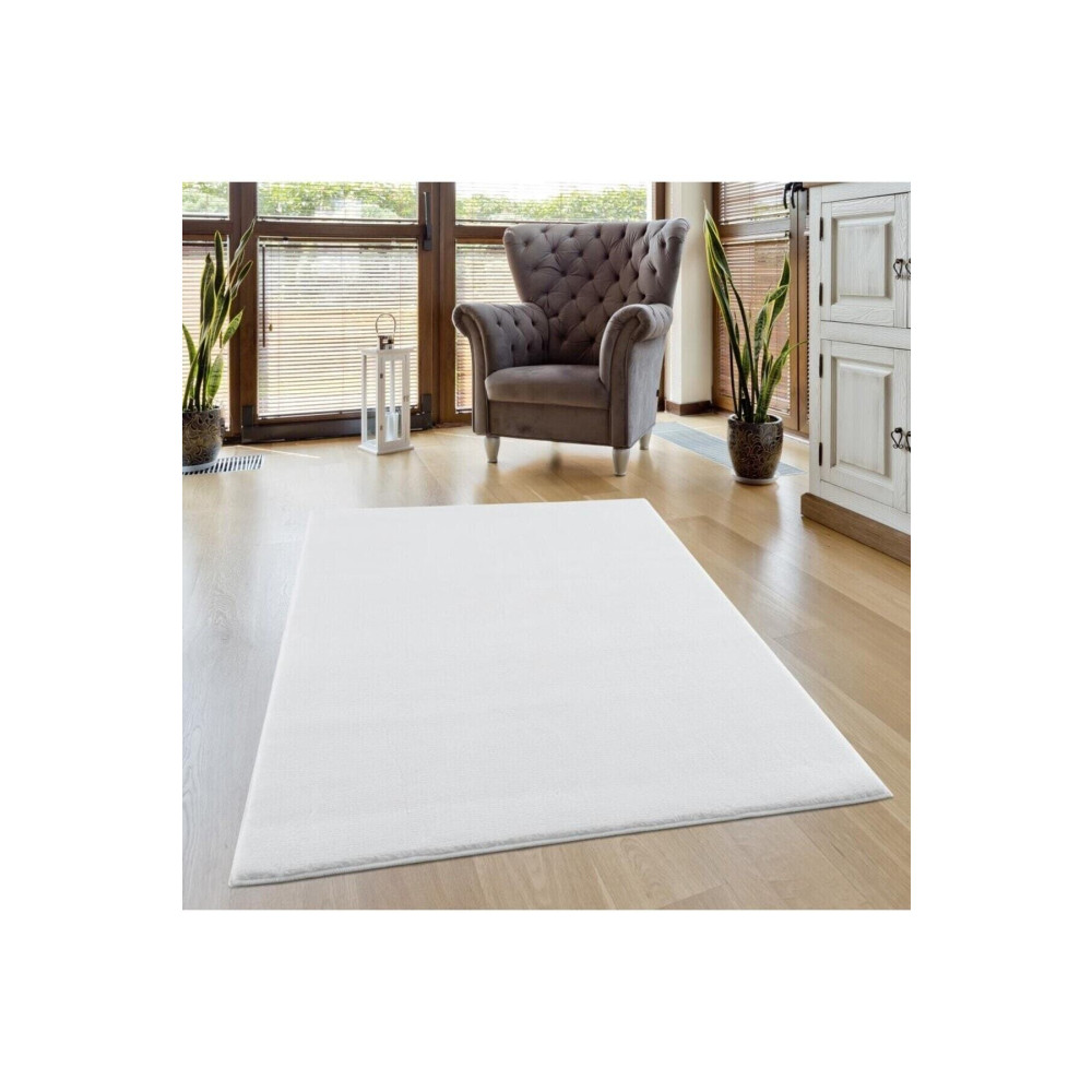 Valery Home Comfort Peluş Halı Beyaz Overloklu 100 x 150 Beden Kilim Fiyatı
