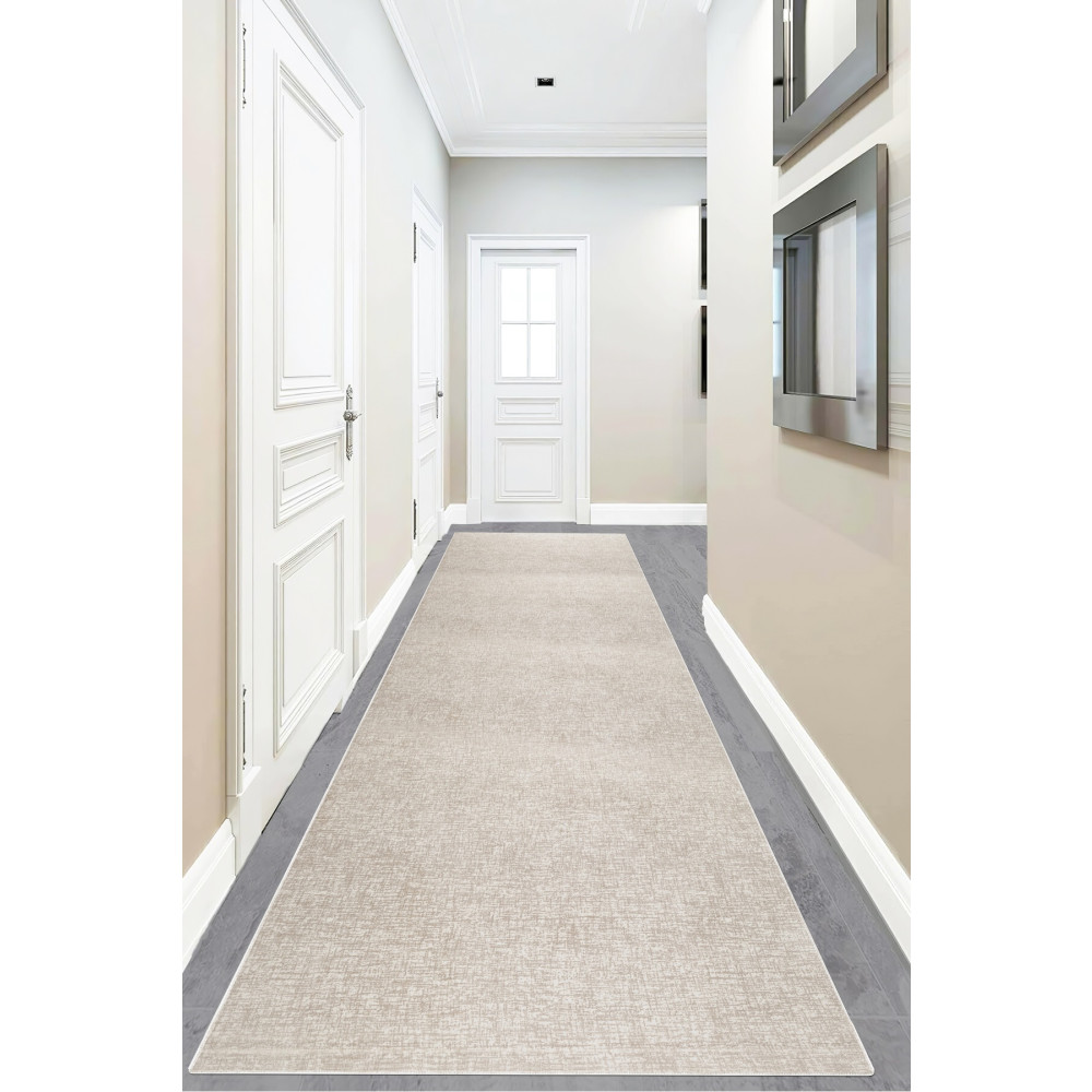 Valery Home Yıkanabilir Kaymaz Tabanlı Briella Kesme Rulo Halı Yolluk Krem-bej 150 x 300 Beden Yolluk Fiyatı