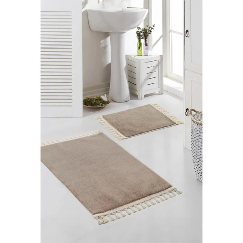 Valery Home Yıkanabilir Premium Ponpon Saçaklı Kaymaz Taban Post Peluş Banyo Paspası 2'Li Takım Klozet Takımı Fiyatı