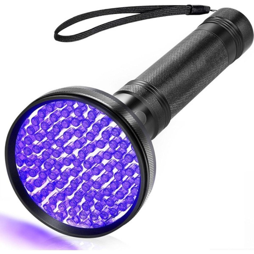Valkyrie 100 LED 395NM Mor Işık Uv El Feneri - Ultraviyole Siyah Fener - Ev Otel Evcil Hayvan Para El Feneri Fiyatı