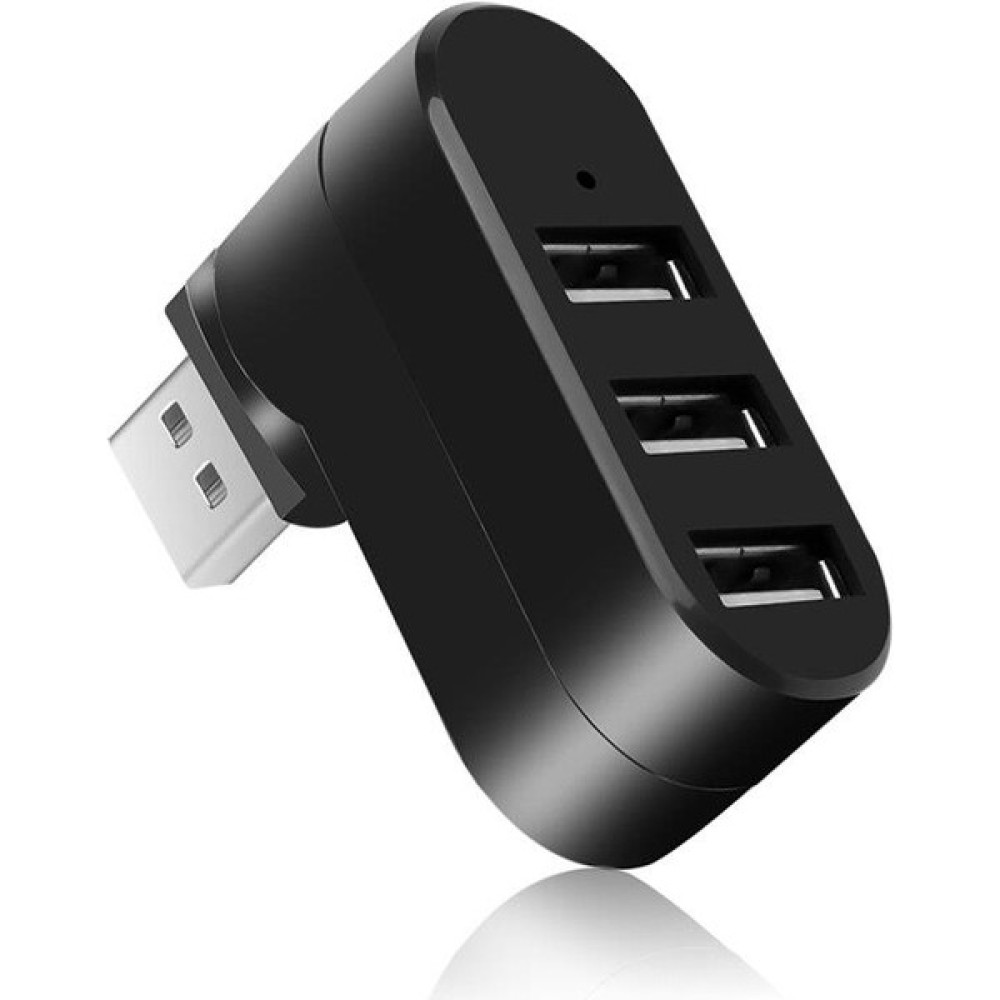 Valkyrie 3 Portlu USB 2.0 Hub Döner Kafalı Splitter Hub Adaptör Siyah Seri & Paralel Kablo Fiyatı