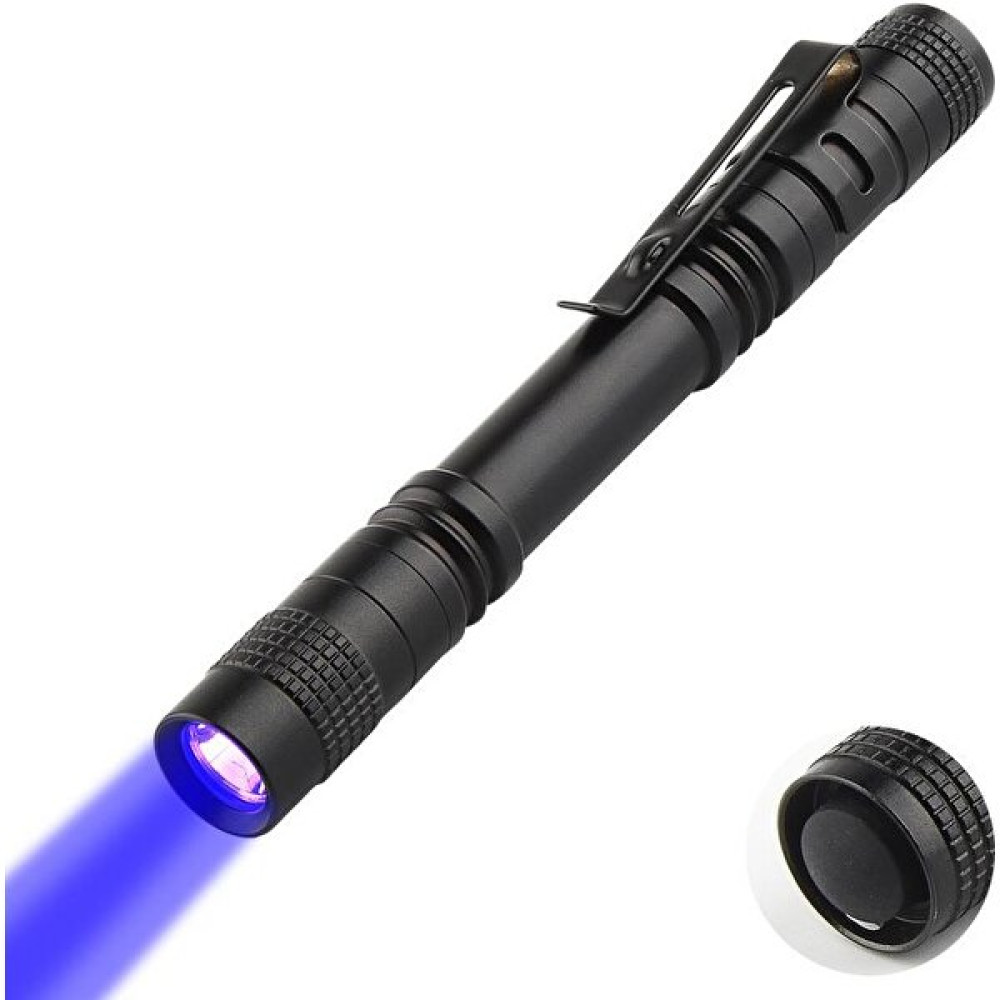 Valkyrie 395NM Ultraviyole Uv Kalem El Feneri - Alüminyum Darbeye Suya Dayanıklı Cep Feneri Klipsli Kalem Fener Blacklight El Feneri Fiyatı