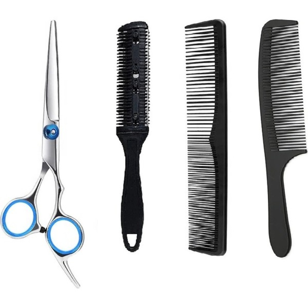 Valkyrie 4 Parça 6 Inç 16 cm Profesyonel Berber Kuaför Saç Bıyık Makas Set Düz Makas Jiletli Tarak Taraklar Saç Fırçası ve Tarağı Fiyatı