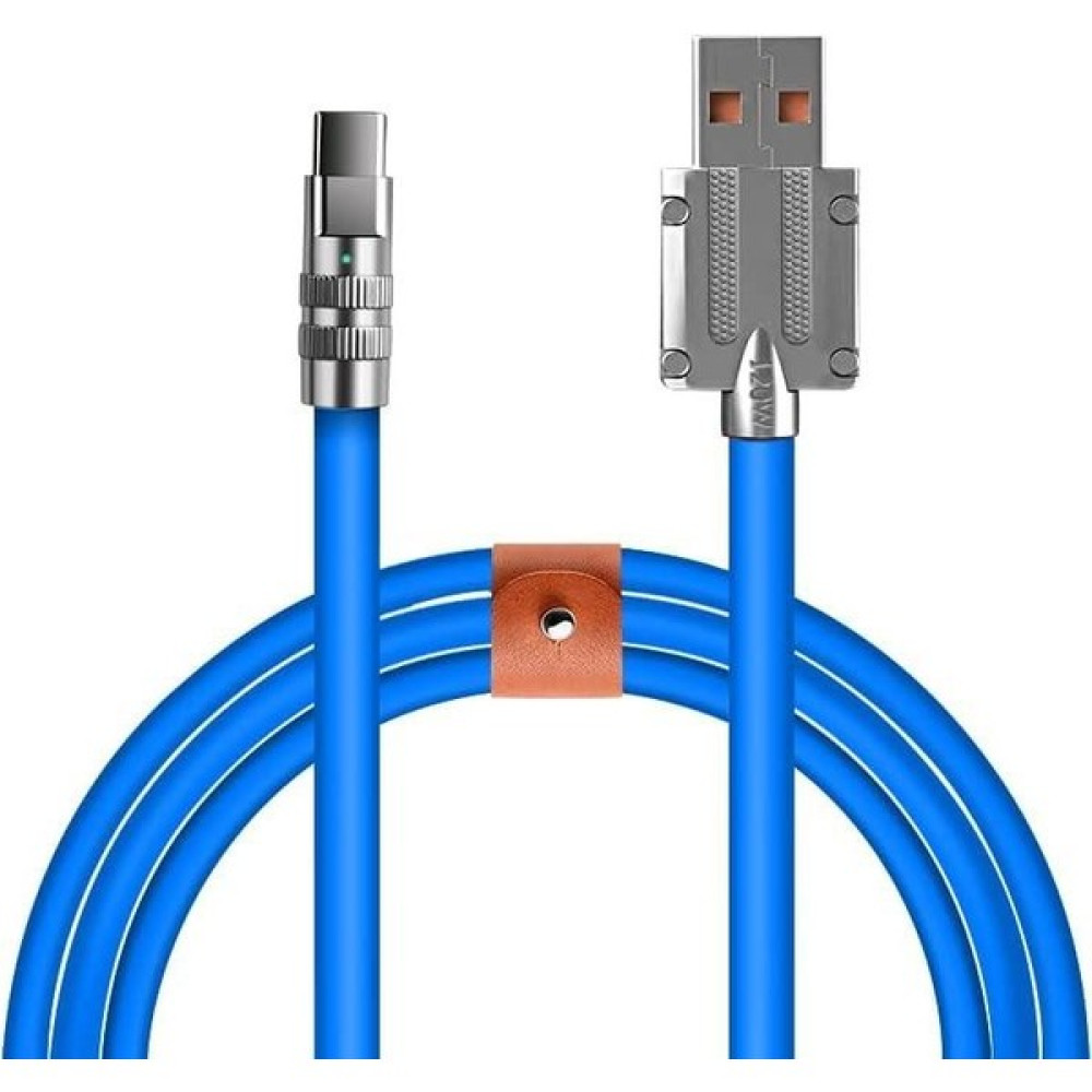 Valkyrie 6A Type-C Bakır Döşemeli Sıvı Silikon USB Data Hızlı Şarj Kablosu - Katlanmaz Kırılmaz Dayanıklı Uzun Ömürlü - 1 Metre Cep Telefonu Şarj Cihazı Fiyatı