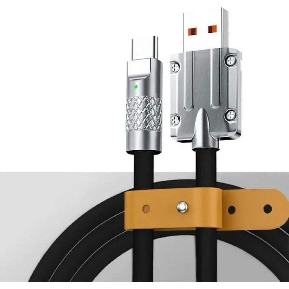 Valkyrie 6A Type-C Bakır Döşemeli Sıvı Silikon USB Data Hızlı Şarj Kablosu - Katlanmaz Kırılmaz Dayanıklı Uzun Ömürlü - 1 Metre Siyah Cep Telefonu Şarj Cihazı Fiyatı