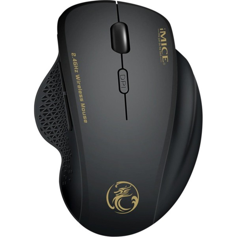 Valkyrie Imice G6 2.4 Wifi Ergonomik Tasarım 5 Tuşlu Sessiz Mouse - Siyah Klavye - Mouse Fiyatı