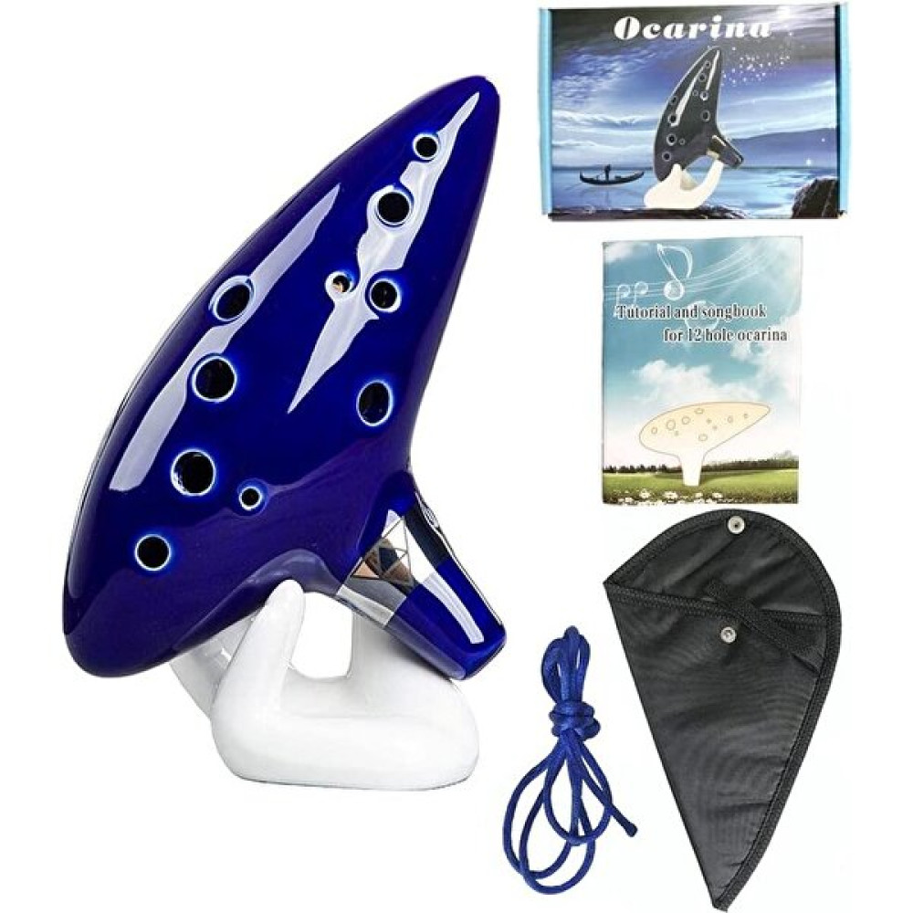 Valkyrie Ocarina 12 Delik Ocarina Seramik Alto C Ocarina Flüt Mavi Ocarina Sualtı Müzik Nefesli Enstrüman Nefesli Çalgılar Fiyatı