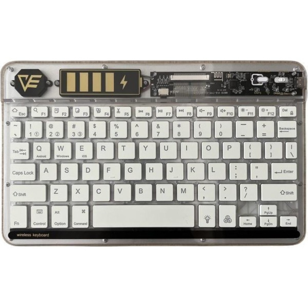 Valkyrie Rgb 7 Renk Bluetooth Şeffaf Türkçe Klavye - Android Ios Windows Uyumlu - Şarjlı - 10 Inç - Multimedia - Ultra Ince Tasarım Oyuncu Klavyesi Fiyatı