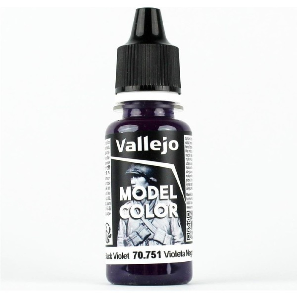 Vallejo 70751 17 Ml. (054) Black Violet, Model Color Serisi Model Boyası Oto Boyaları Fiyatı