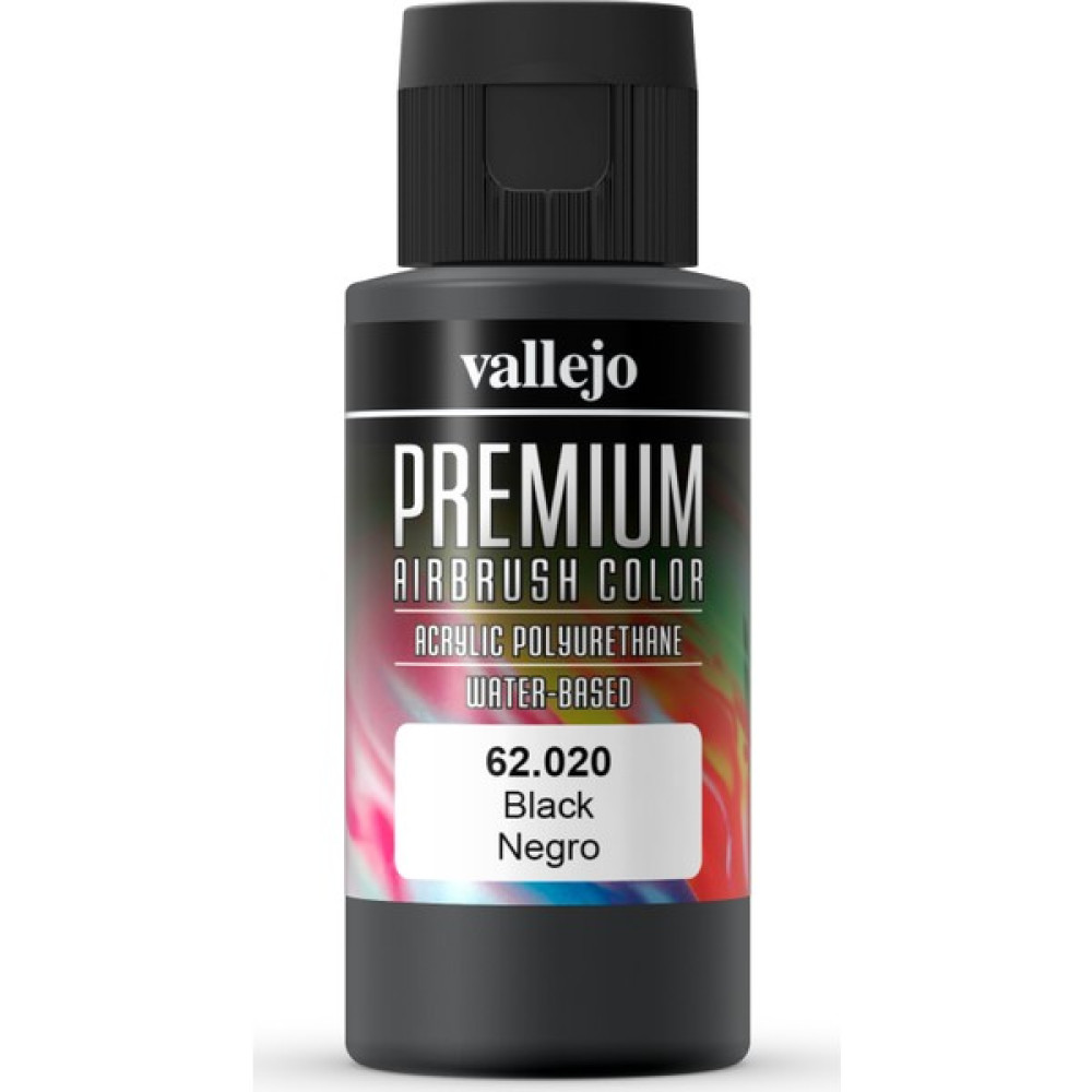 Vallejo Premium Airbrush Color 60 ml 62.020 Black Maket Fiyatı