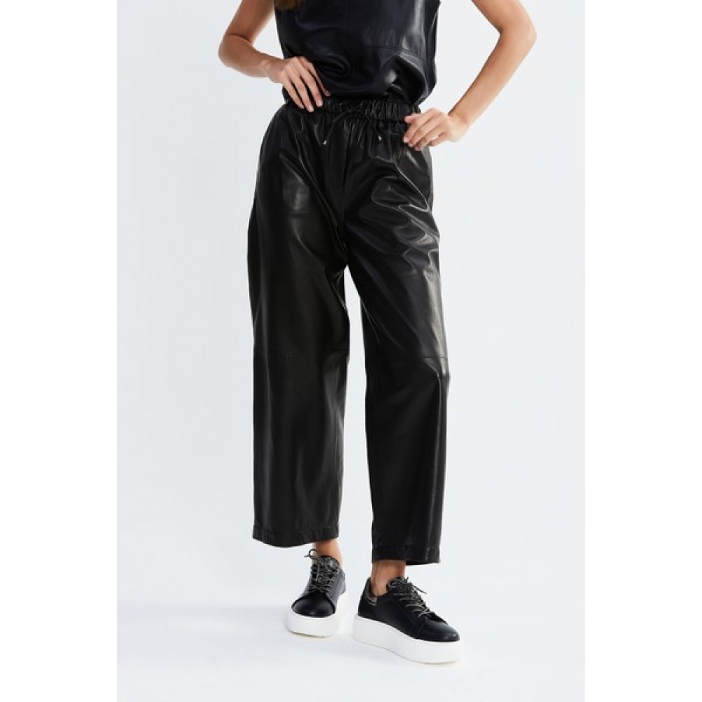 Valmenti Kadın Siyah Hakiki Deri Pantolon Deri Pantalon 846 V1023 Byn Dr Pantalon Y23 Kadın Pantolon Fiyatı