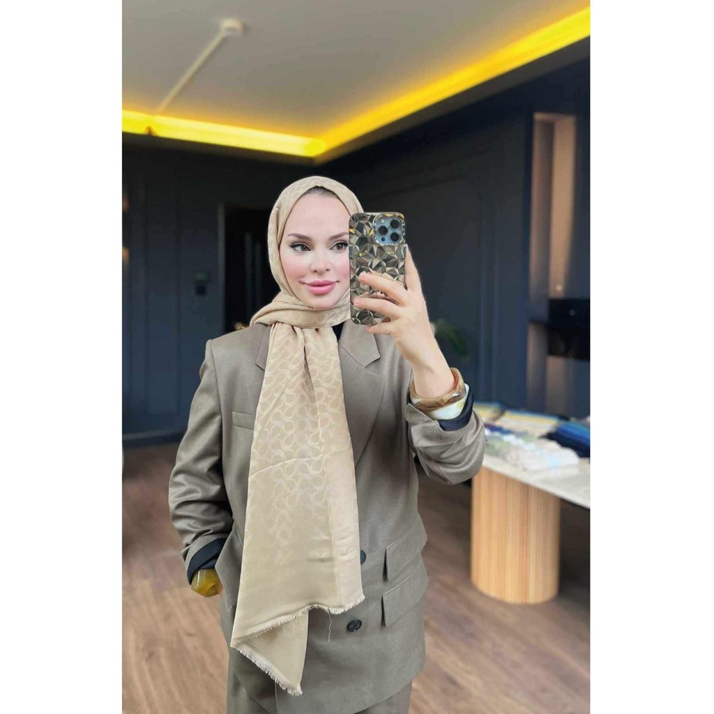 Valor Scarf Bloom Desen Şal - Kum Beji Şal Fiyatı