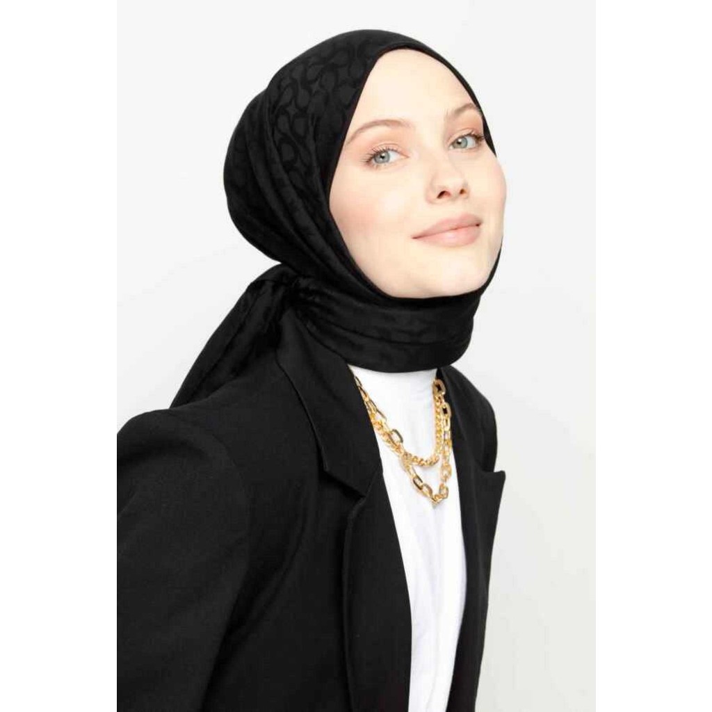Valor Scarf Bloom Desen Şal - Siyah Şal Fiyatı