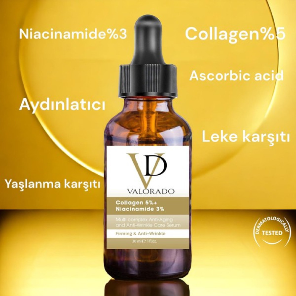 Valorado C Vit Aydınlatıcı Ve Ton Eşitleyici Bakım Serumu 30 ml Ascorbic Acid+collagen%5+niacinamide%3 Leke Kremi Fiyatı
