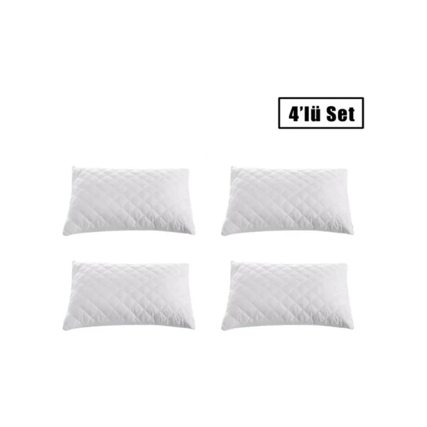 Valoroso Tekstil 4 Adet Kapitoneli Fermuarlı Yastık Koruyucu Alezi 50X70 cm - 50 x 70 cm - Beyaz Yastık Kılıfı Fiyatı
