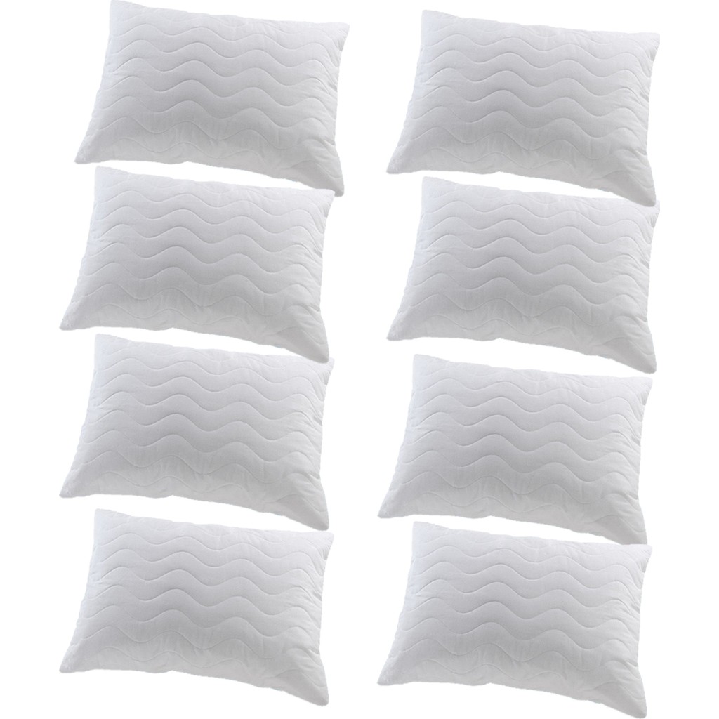 Valoroso Tekstil Fermuarlı Kapitoneli Yastık Alezi 8'li - 50 x 70 cm - Beyaz Yastık Kılıfı Fiyatı