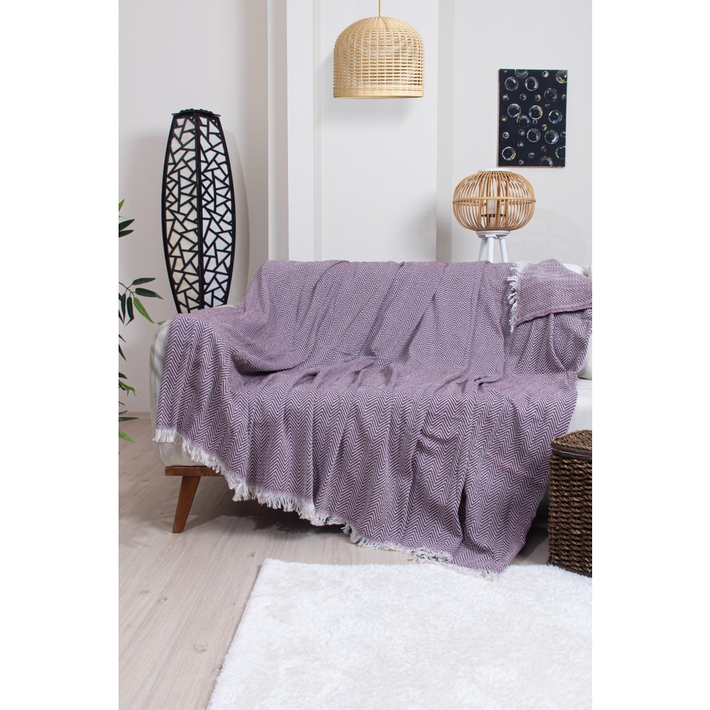 Valoroso Tekstil Pamuklu Zikzak Desenli Püsküllü Koltuk Örtüsü 170X210 cm | Dekoratif ve Çok Amaçlı - Bordo - 170 x 210 cm SSD / Solid State Drive Fiyatı