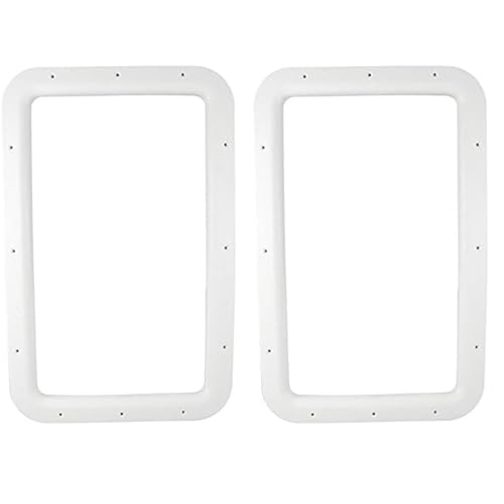 Valterra A77010 Nu Tru White Carded Interior Entrance Door Window Frame (Pack of 2)