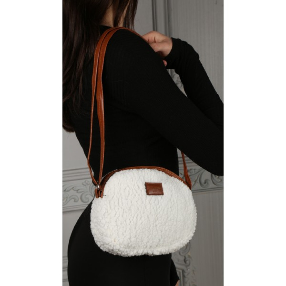 Valu Accessorize Kadın Kürklü Peluş Mini Urban Çarpraz Beyaz Çanta Kahverengi Askılı Bayan Çanta ve Cüzdan Fiyatı
