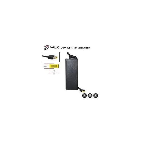 Valx LA-20075 20V 4.5A Sarı Dörtköşe Pin Adaptör