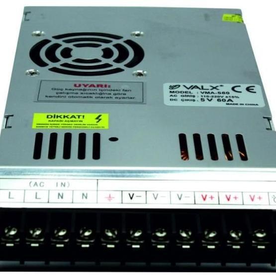 Valx VMA-560 5V 60A Metal Kasa Adaptör