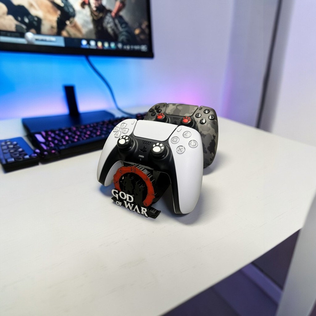 Valyria Store 3D Baskı Kol Tutucu Stand God Of War Temalı – Dualsense 2’li Controller Stand, Gaming Aksesuar - Siyah Xbox Oyun Kolu ve Aksesuarları Fiyatı