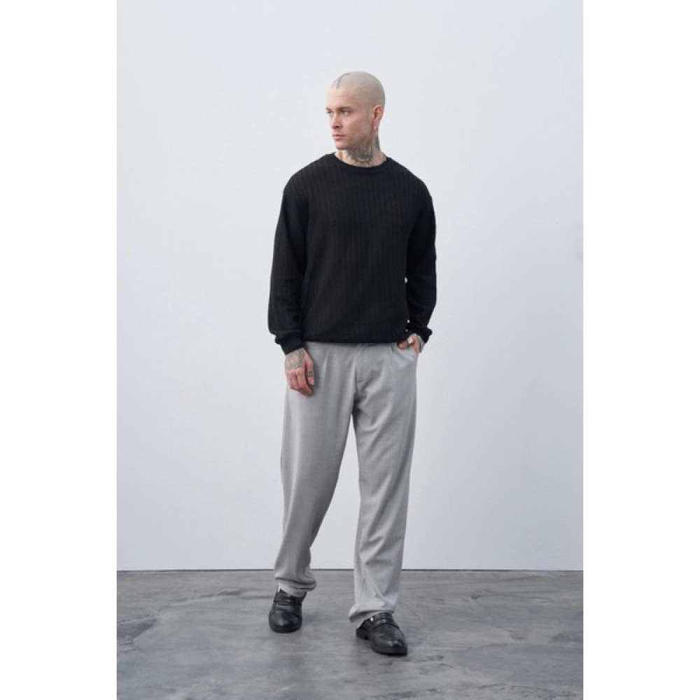 Vamosclo Gri Basic Baggy Kumaş Pantolon Erkek Pantolon Fiyatı